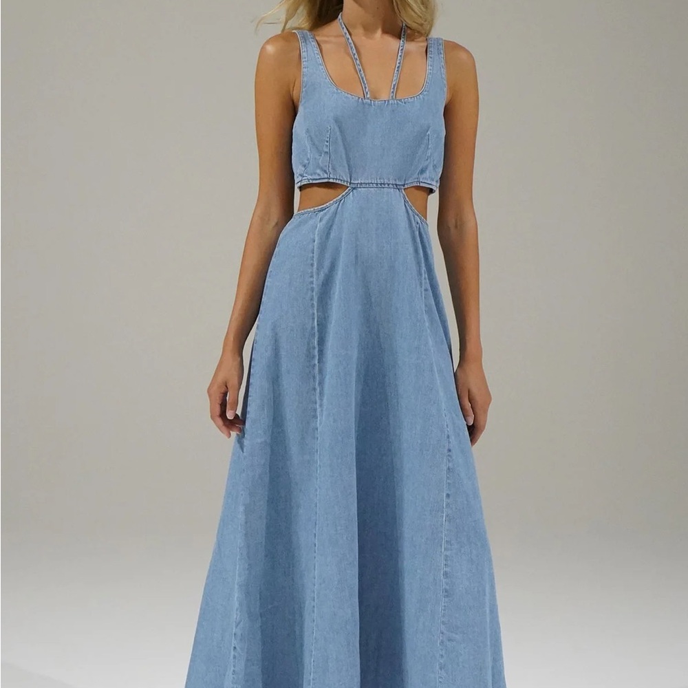 LNA Chambray Dress